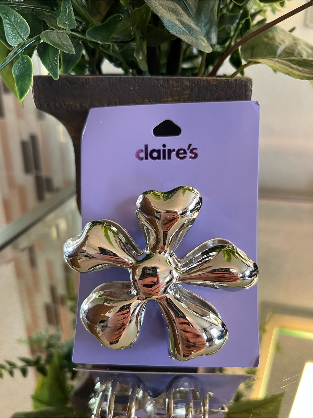 Metal Flower Claw Clip